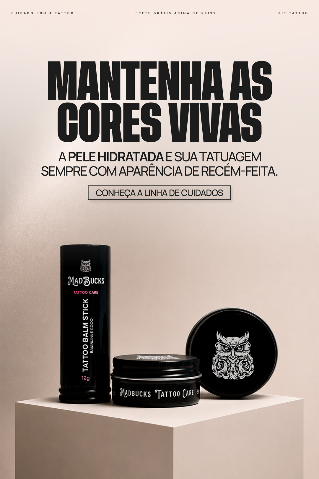 Rotina completa para sua tattoo