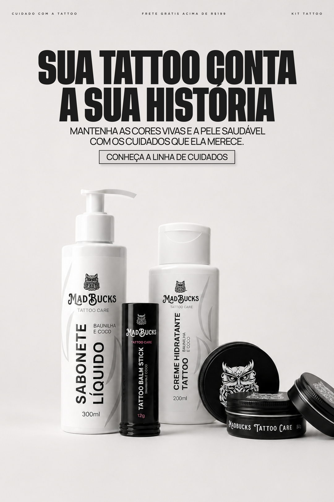 Rotina completa para sua tattoo