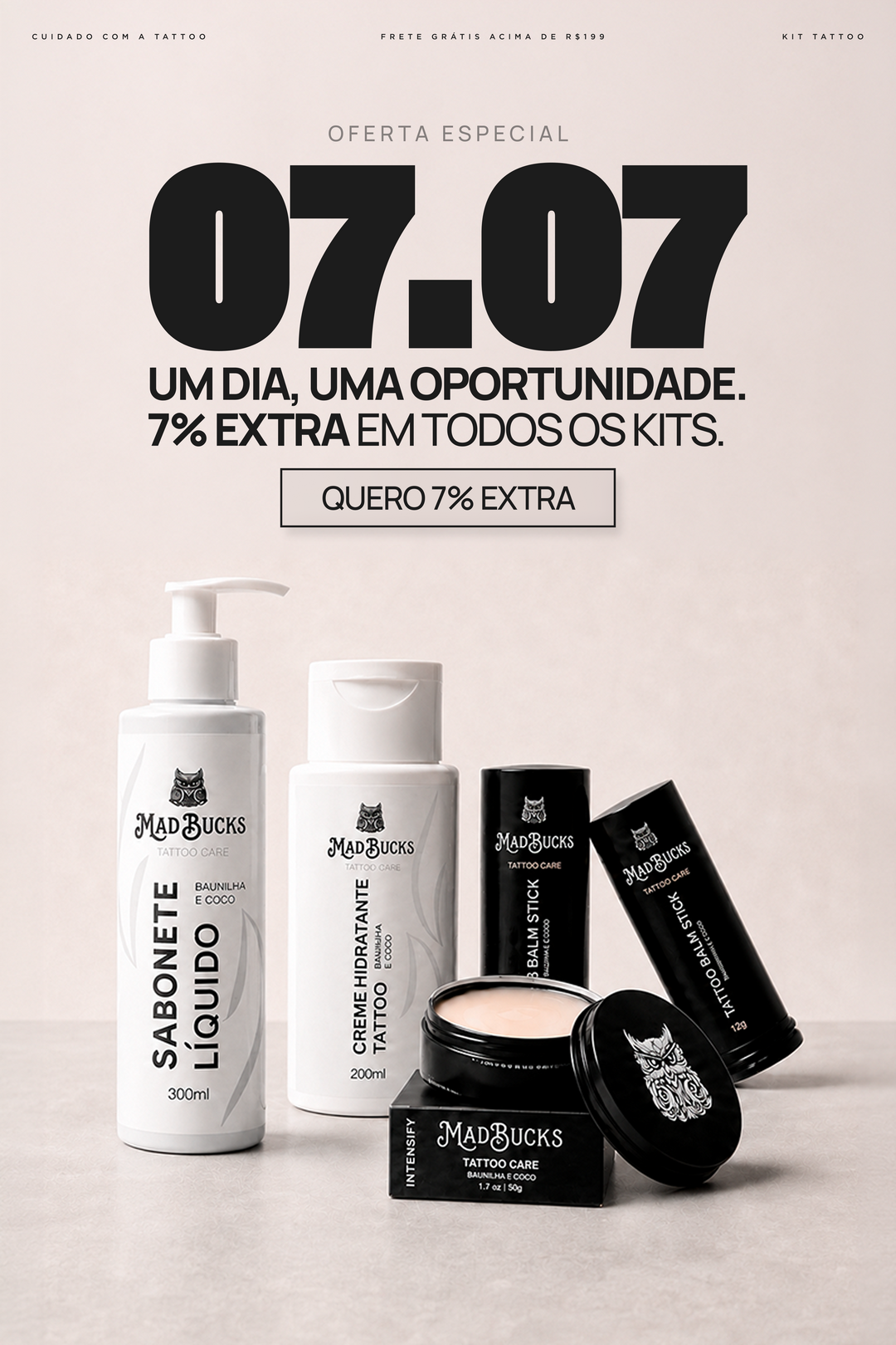 Rotina completa para sua tattoo