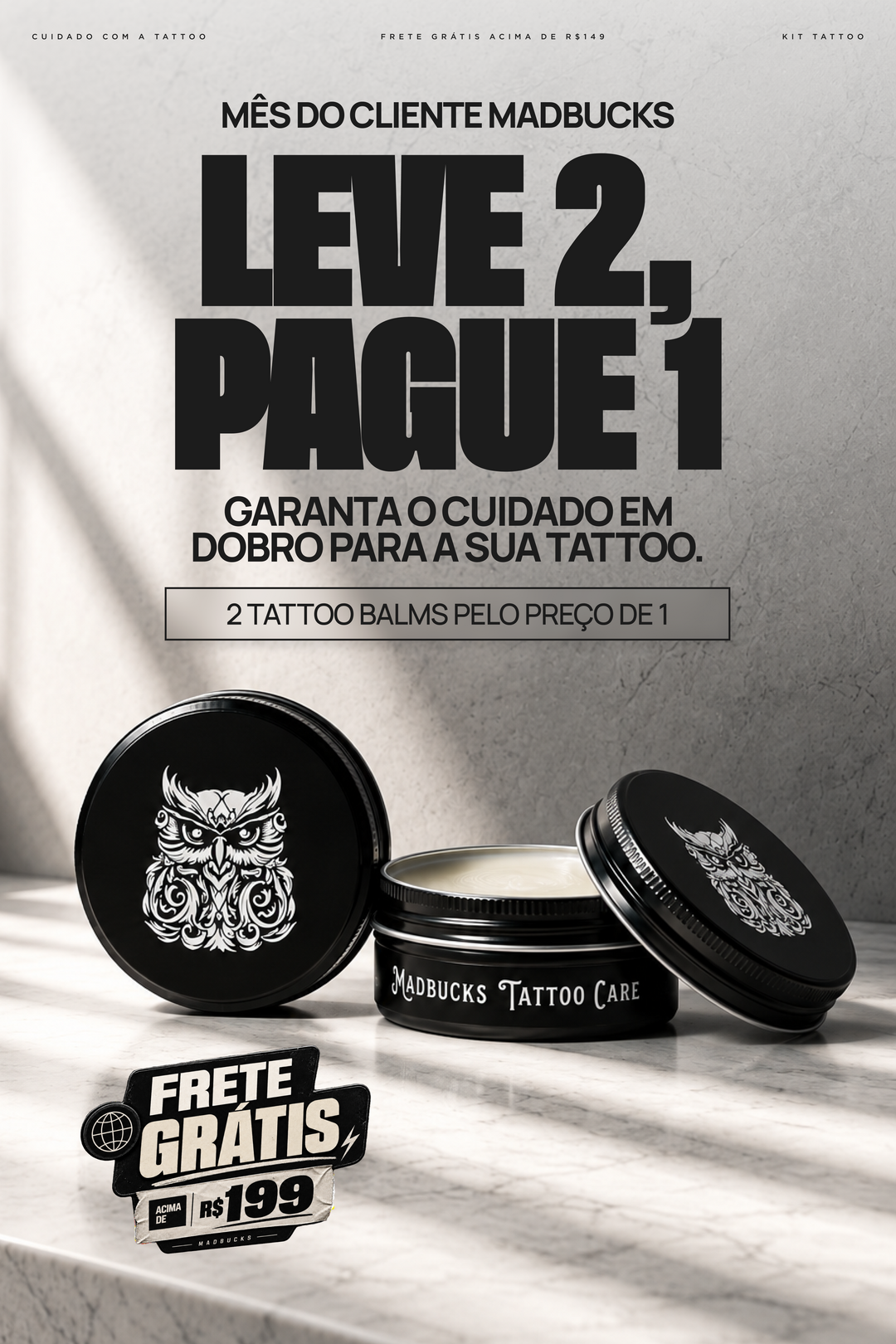 Rotina completa para sua tattoo