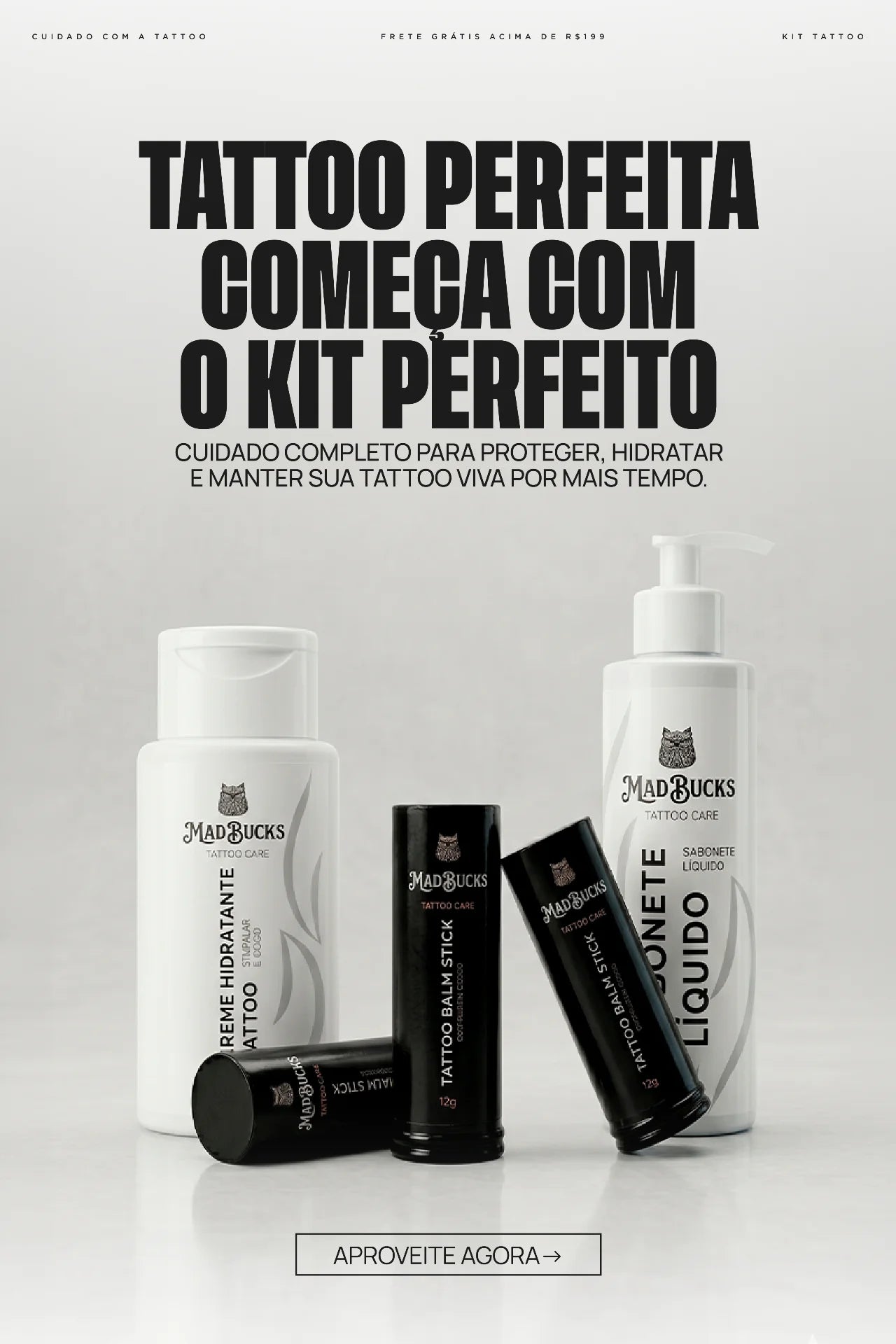 Rotina completa para sua tattoo